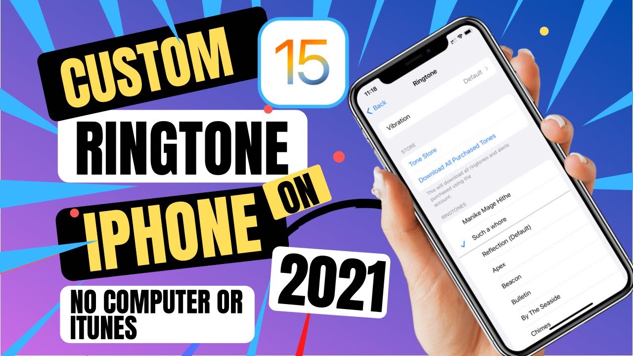Change Free iphone ringtones without PC | Set any song