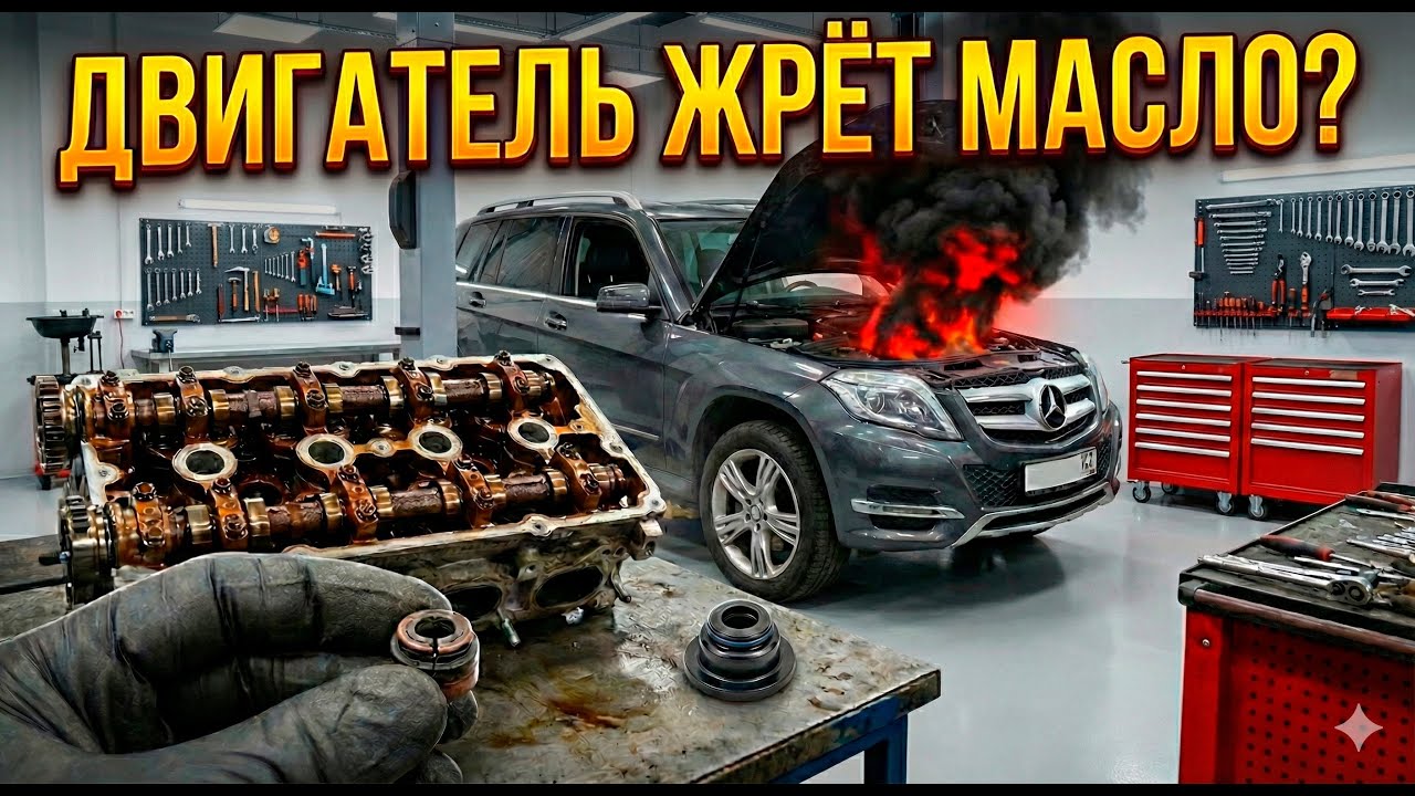 Масложор двигателя Mercedes — основные причины и как спасти двигатель | М274 Мерседес GLK