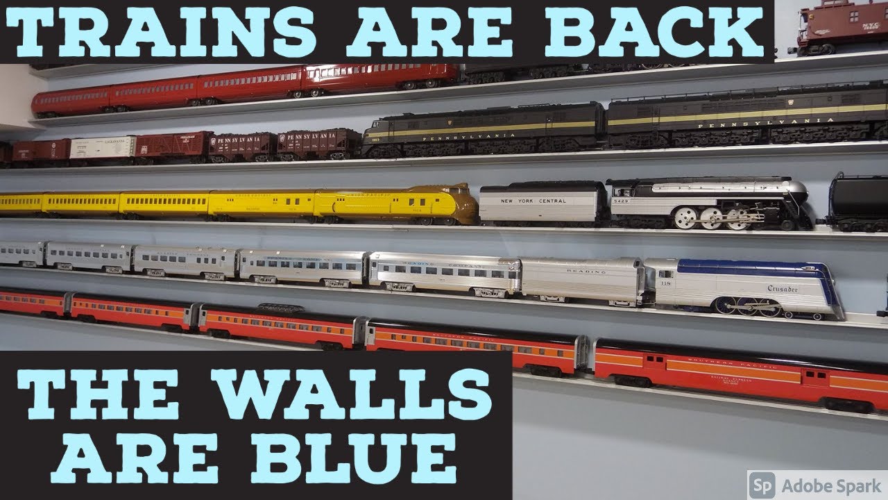 Train Layout Update #2: The Room Is Blue
