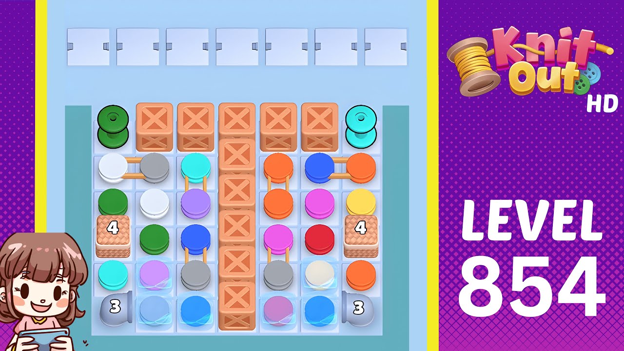 Knit Out Level 854 Solution Walkthrough