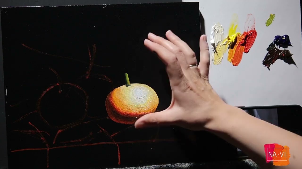 СЕКРЕТ ХУДОЖНИКА. Надежда Ильина. Как написать свет на мандарине