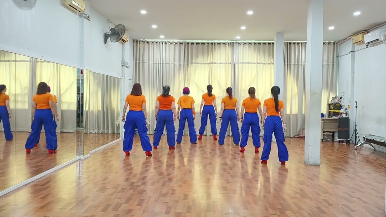NEVER GIVE UP BU FANG QI line dance (walkthrough video) 