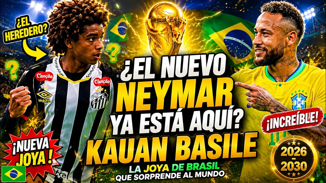 &iquest;El Nuevo Neymar Ya Est&aacute; Aqu&iacute;? Kauan Basile, la Joya de Brasil que Sorprende al Mundo