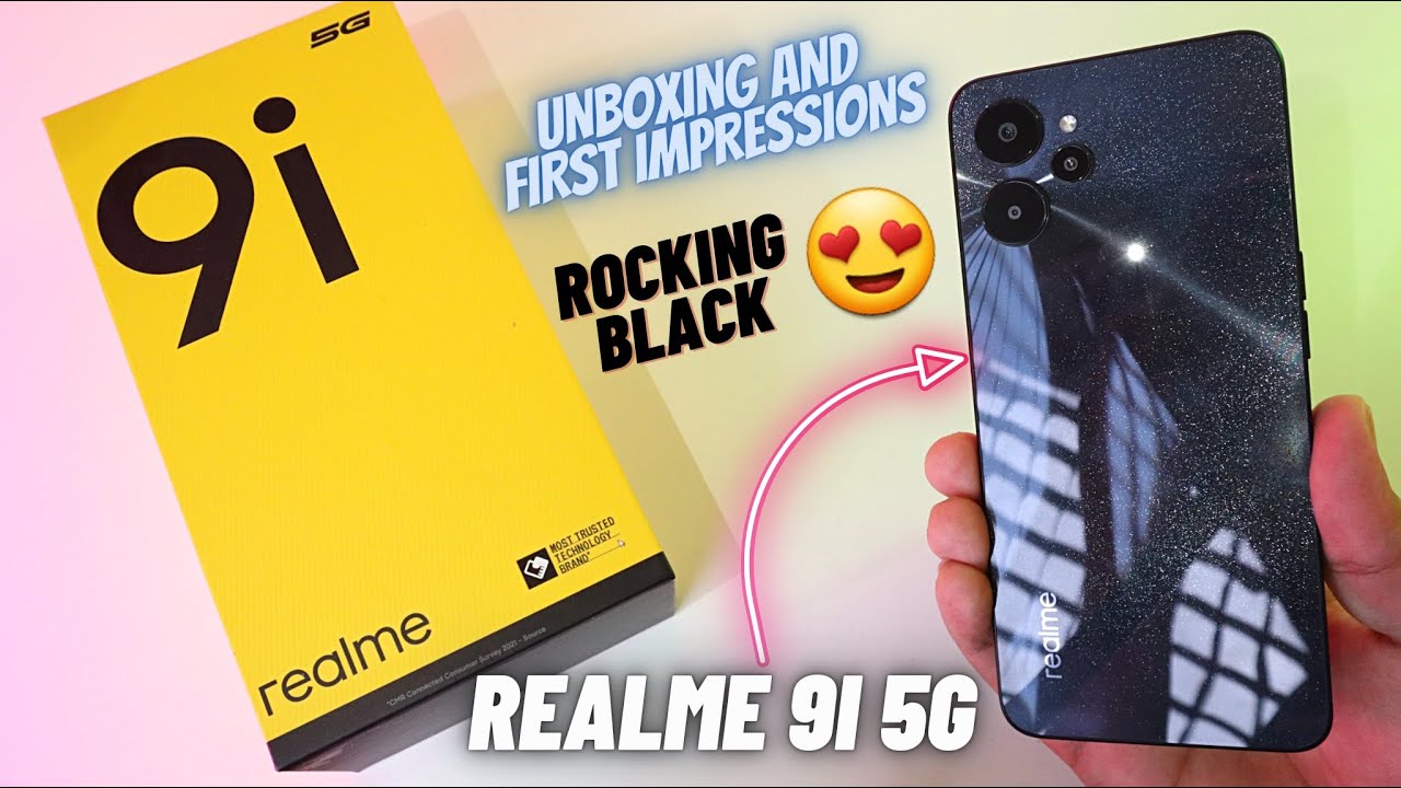Realme 9i 5G Rocking Black Unboxing and First Impressions🔥 | Realme 9i 5G Unboxing in Hindi