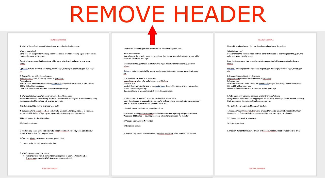 Как удалить верхний и нижний колонтитулы только для некоторых страниц в Microsoft Word