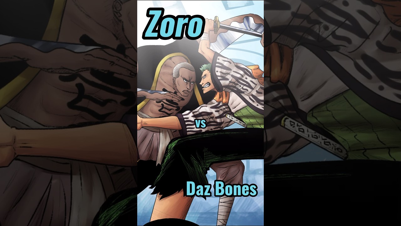 Zoro vs Daz Bones - Mr. 1- Arc Alabasta chap 119  #shots #anime #onepiece #zoro