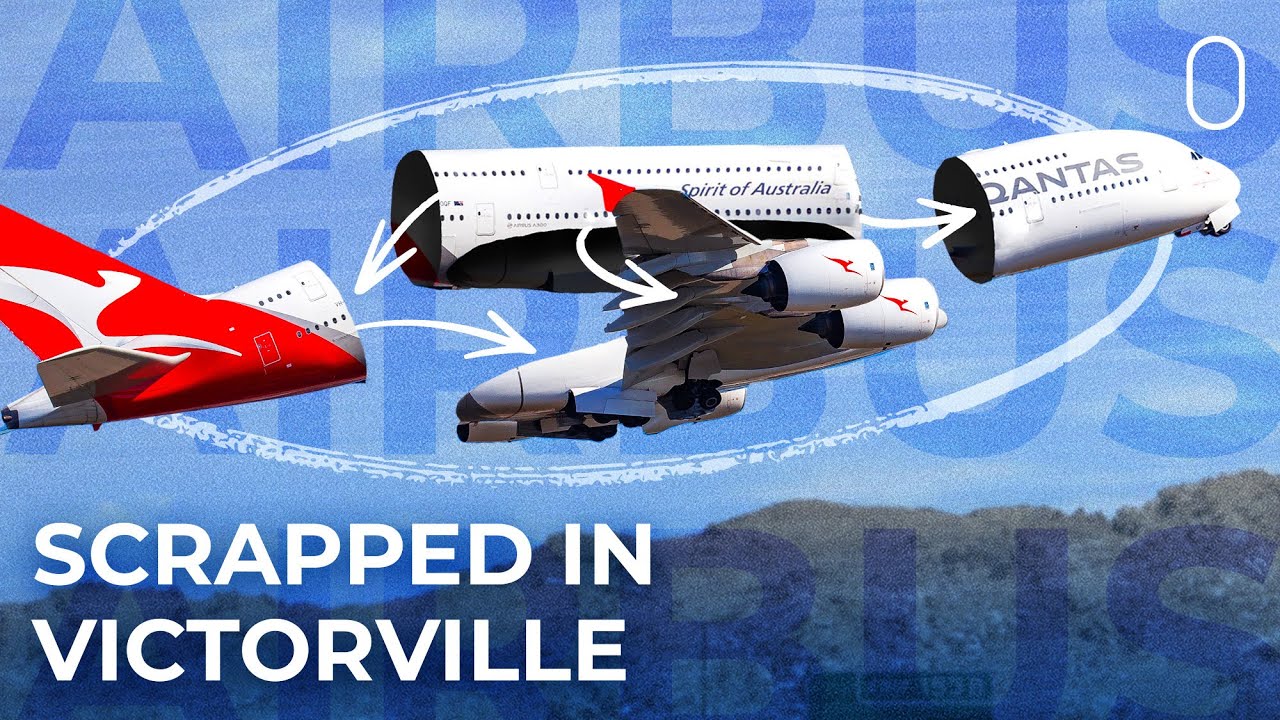 A Qantas Airbus A380 Is Now Being Scrapped In Victorville