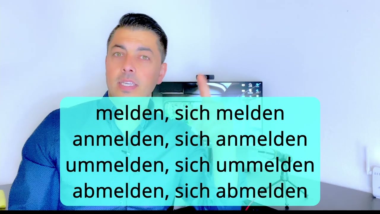anmelden abmelden ummeldem تعلم اللغة الألمانية مع مكسيم