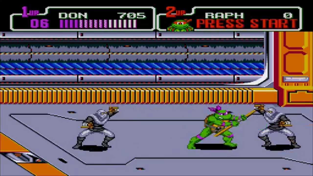 1992 TMNT: The Hyperstone Heist SEGA Genesis Old School retro game playthrough