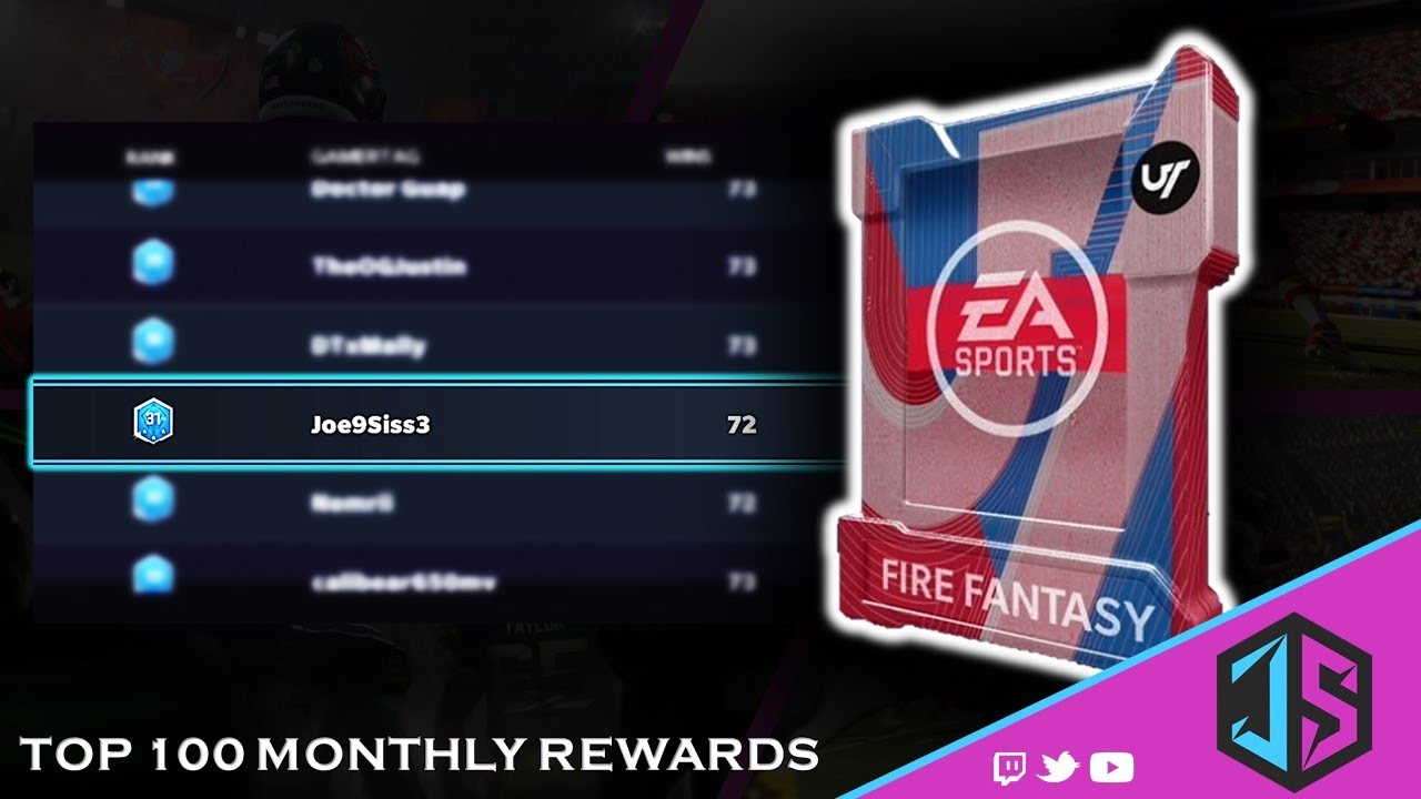 Top 100 Monthly Rewards / #31 In The World / Fire Fantasy Pack