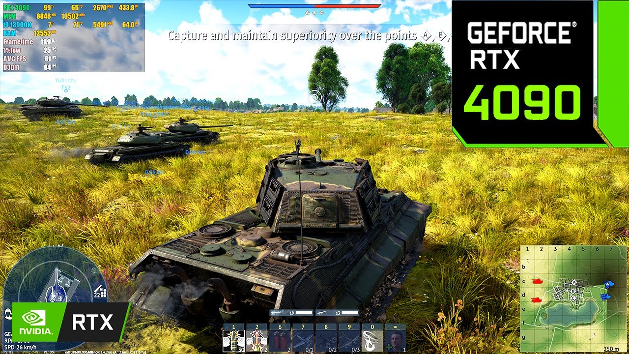 War Thunder : RTX 4090 24GB ( 4K Maximum Settings )