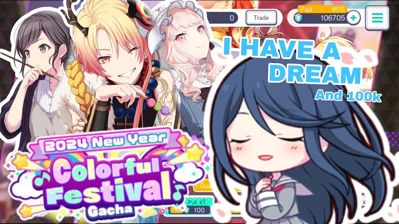 100k AND A DREAM PLEASE ✨ Project Sekai @ 2024 New Year Colorful Festival Gacha