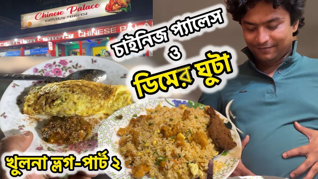 চাইনিজ প্যালেসে চিকেন সিজলিং | নিউমার্কেটের ডিম ঘুটা | খুলনা ভ্লগ পার্ট ২ | Street Food of Khulna