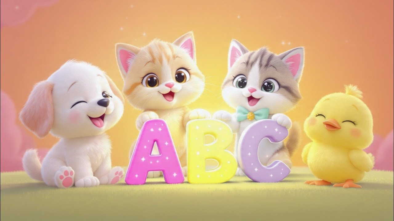 ABC Baby Animals Song 🐶🐥 | Learn Alphabet A–Z | Kids Cartoon