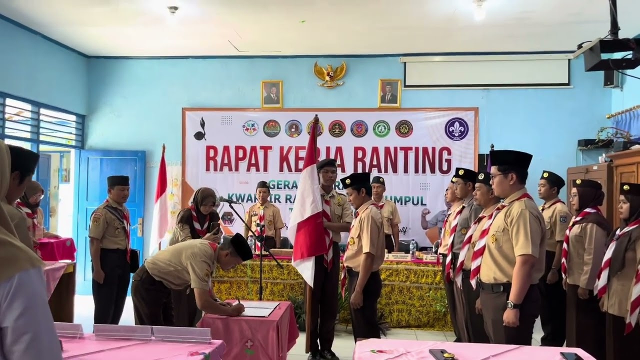 Rapat Kerja Ranting (RAKERRAN) dan Pelantikan pengurus Kwarran Antar Waktu 2024-2027