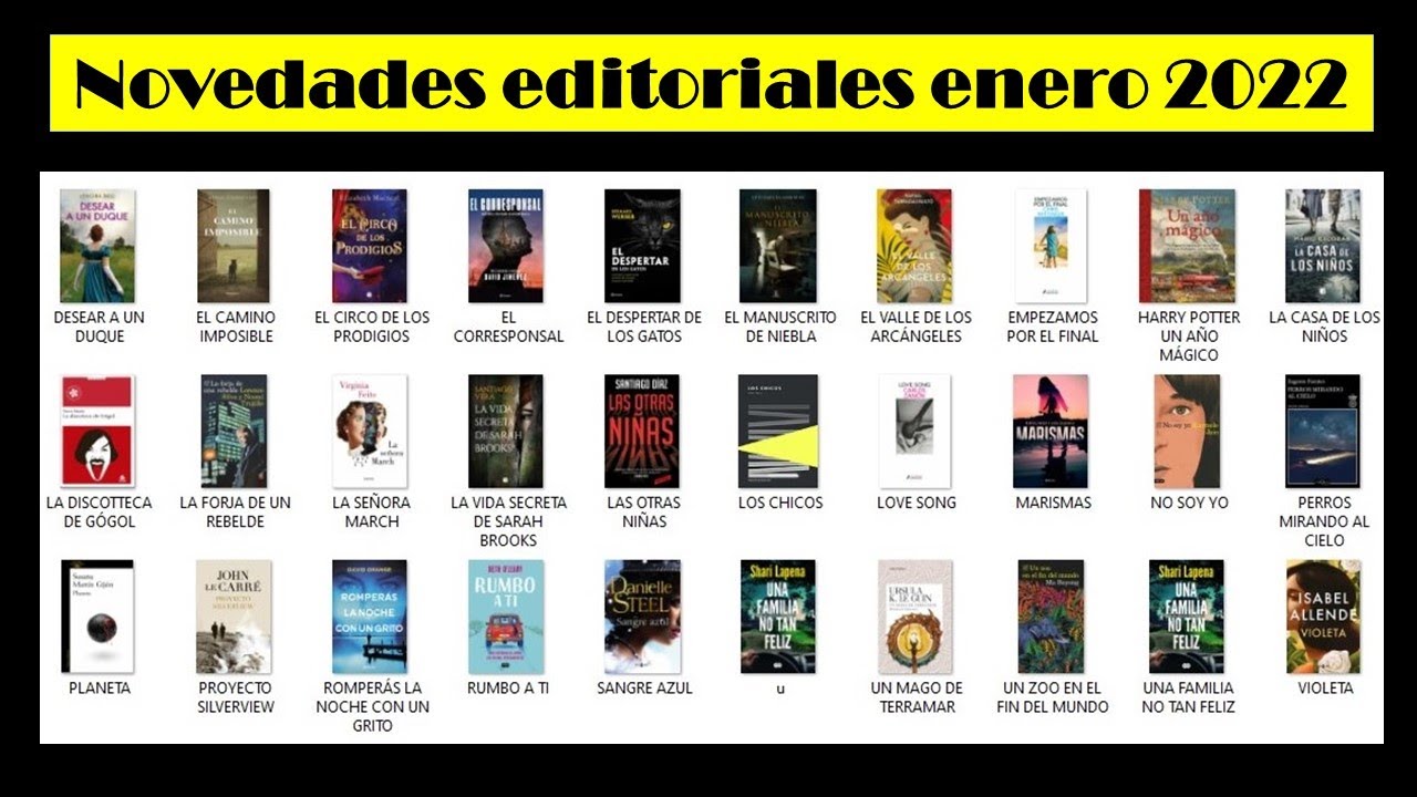 ENERO 2022: NOVEDADES EDITORIALES