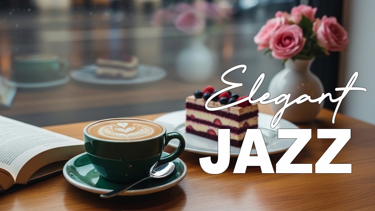 Elegant Jazz☕Gentle March Café Jazz & Bossa Nova Instrumental for Relaxing.