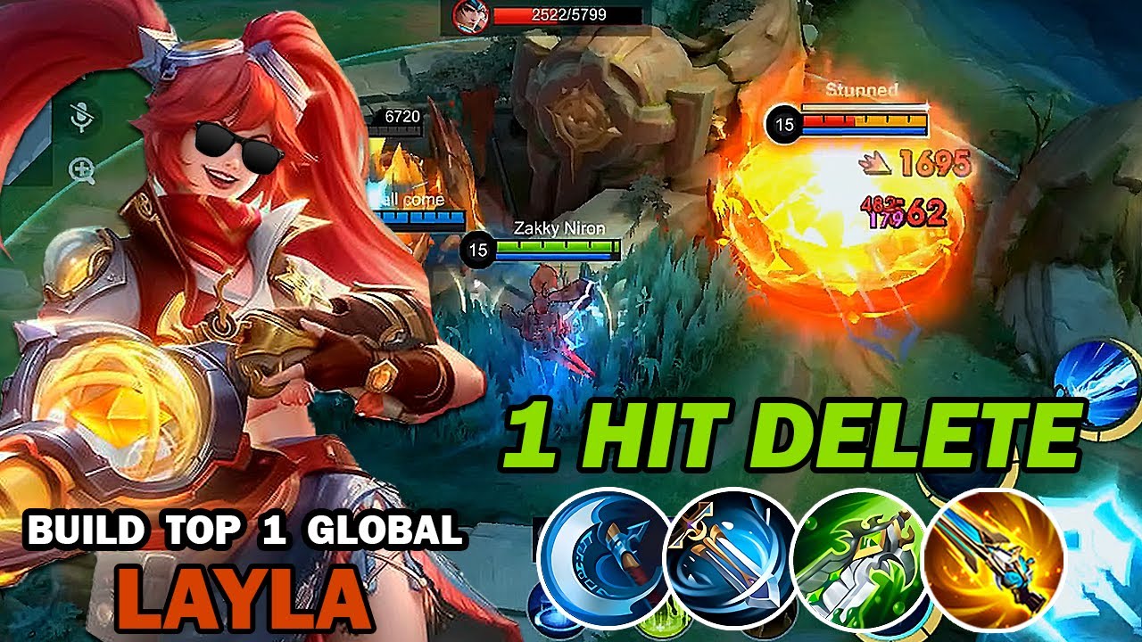 NEW META LAYLA 1 SHOT DMG BUILD 2025! (best build & emblem) Build Top 1 Global Layla 2025 - MLBB