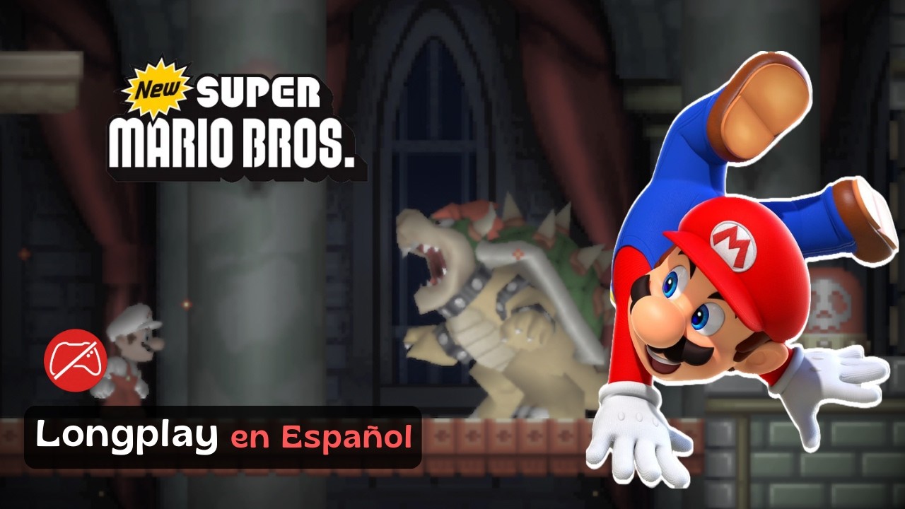 New Super Mario Bros. | Juego Completo | Full Game Español | DS
