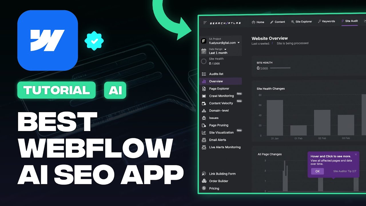 Best AI Webflow SEO App - How to SEO Optimize Webflow Website