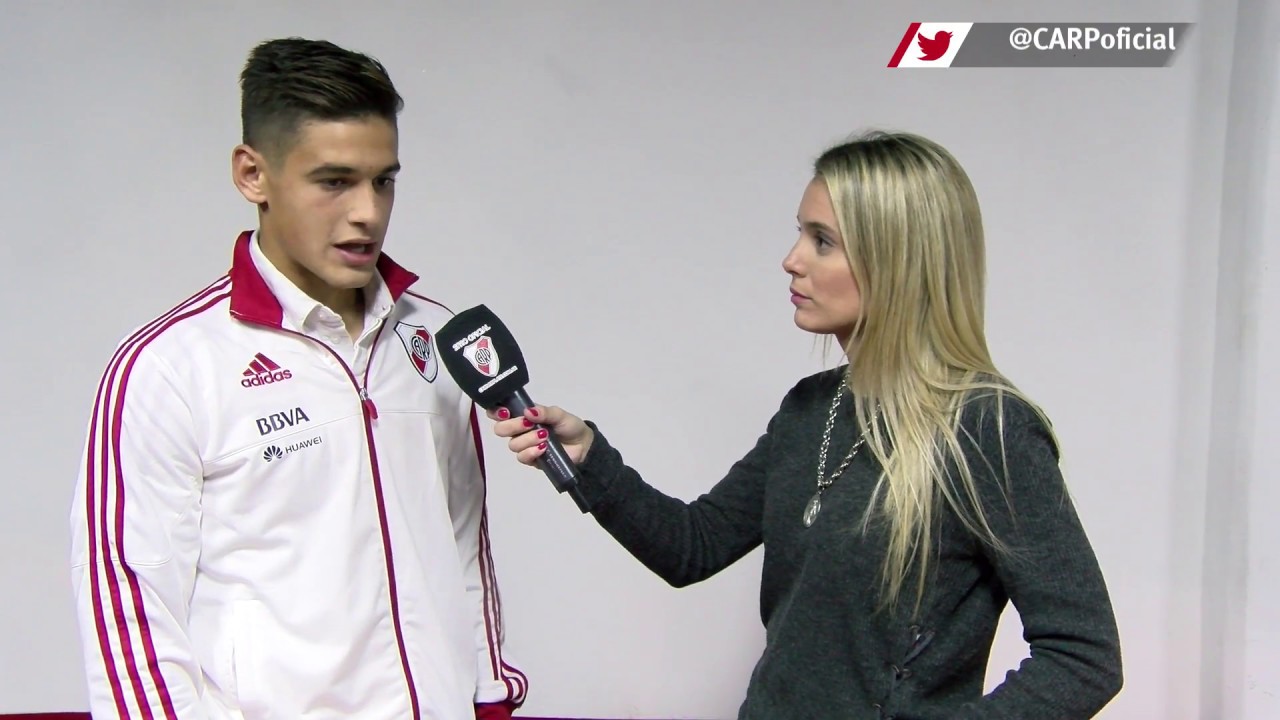 Lucas Martínez Quarta,  uno de los goleadores del triunfo ante Melgar