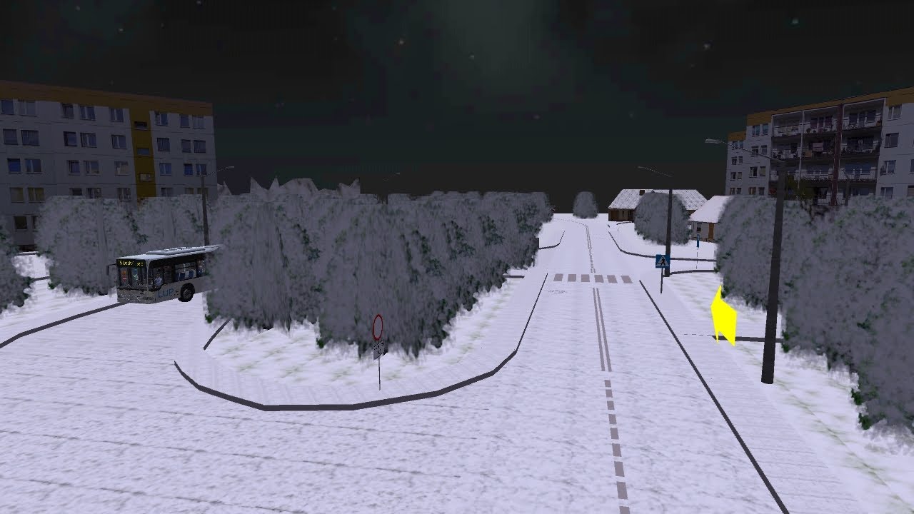 PBSU - Snowy version of the Podmiejska map