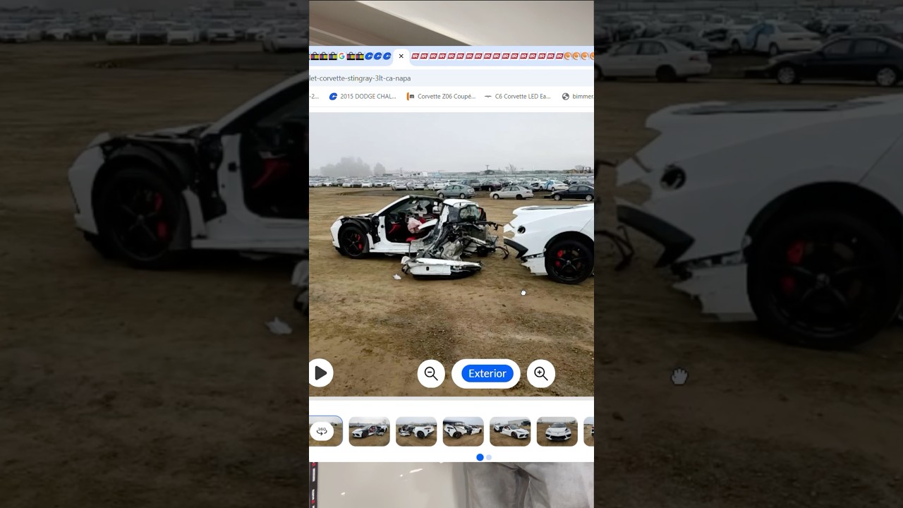 Два Corvette по цене одного 🇺🇸🔑 Chevrolet Corvette C8 Stingray со страхового аукциона copart
