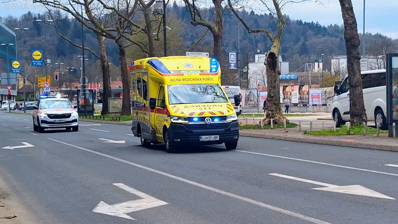 Reševalna vozila RP UKC Ljubljana+Urgentni zdravnik Medicross - nujna vožnja