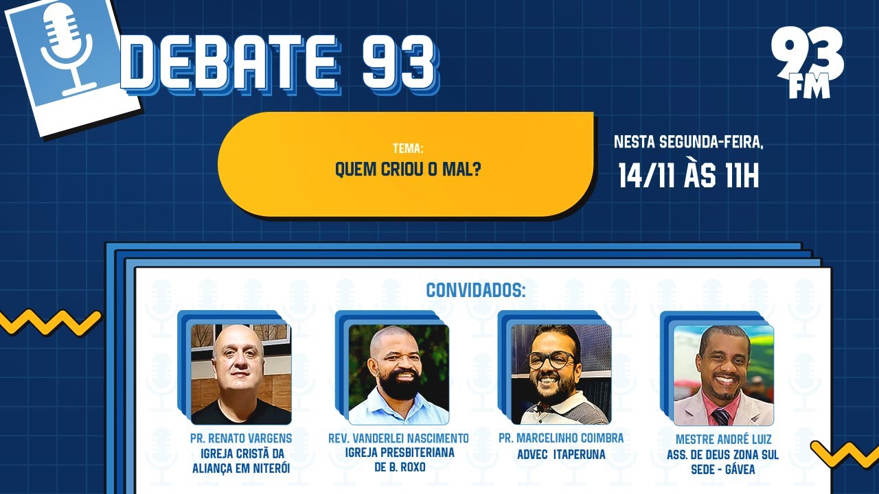 Mal - O mal foi criado por Deus? - Debate 93 - 14/11/2022