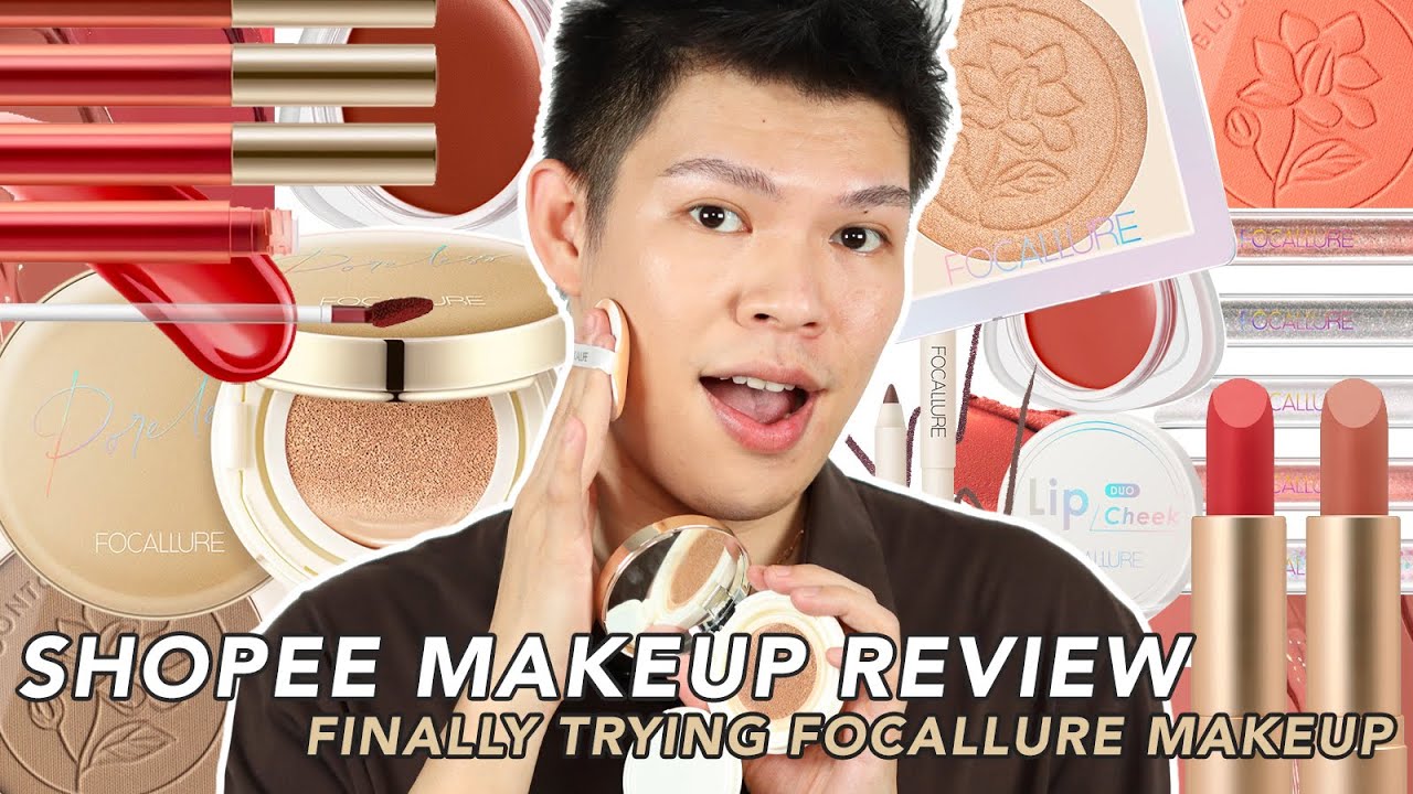 I FINALLY TRIED FOCALLURE MAKEUP! GRABE YUNG CUSHION FOUNDATION 😱 (AFFORDABLE SHOPEE MAKEUP REVIEW)