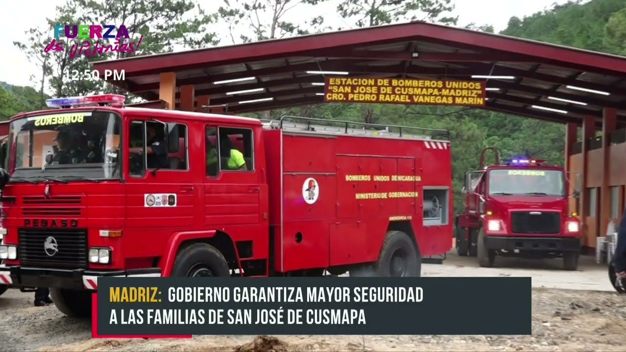 Madriz cuenta con nueva estación de Bomberos en San Jose, Cusmapa - Nicaragua