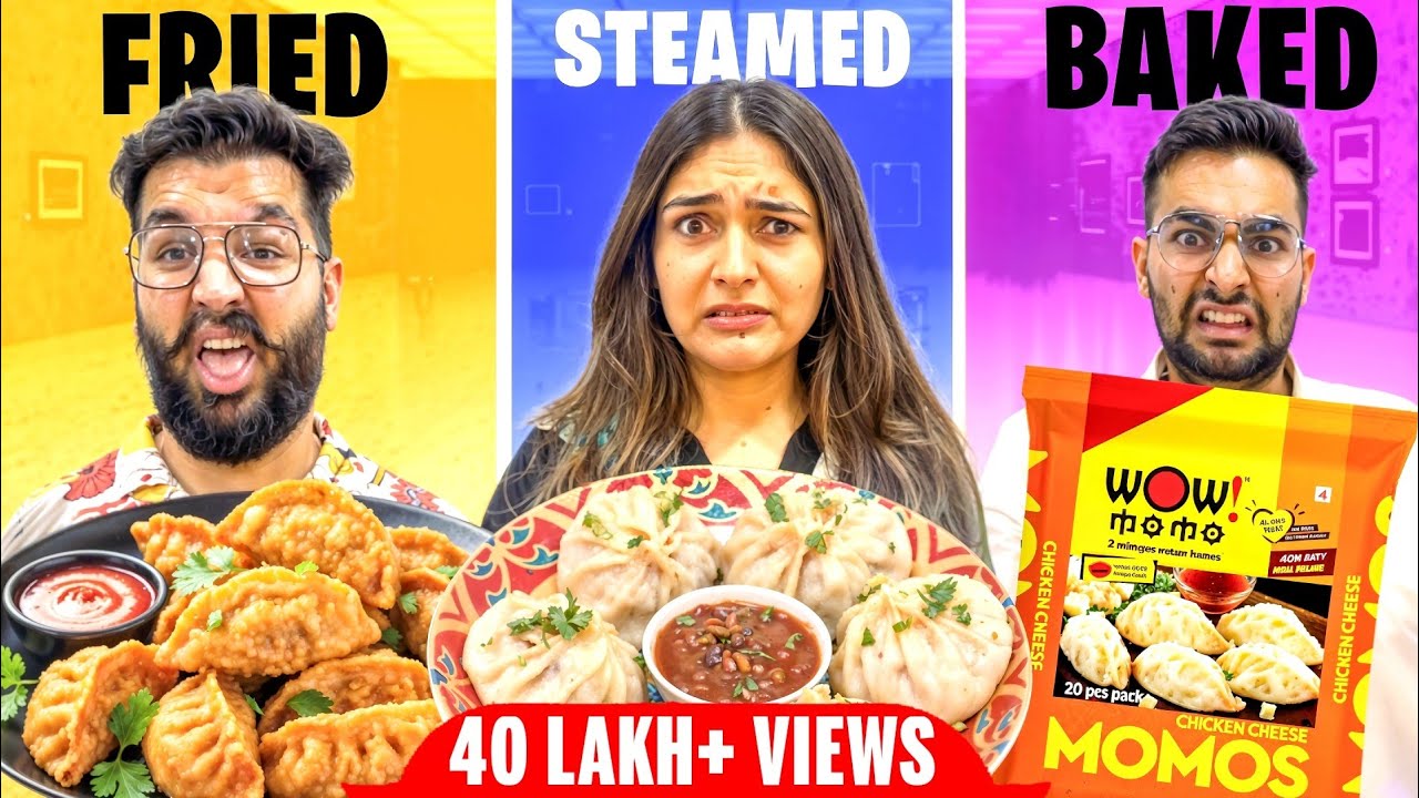 😱 Eating only FRIED, STEAMED OR BAKED Food 😱 60 Min Food Challenge