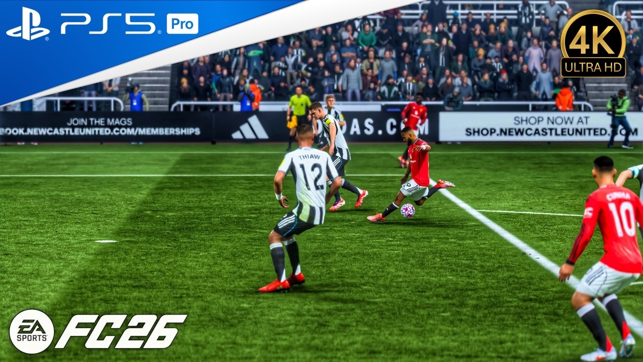 FC26 | Newcastle VS Man United | Premier League 25/26 | PS5 Pro | 4K Ultra HD