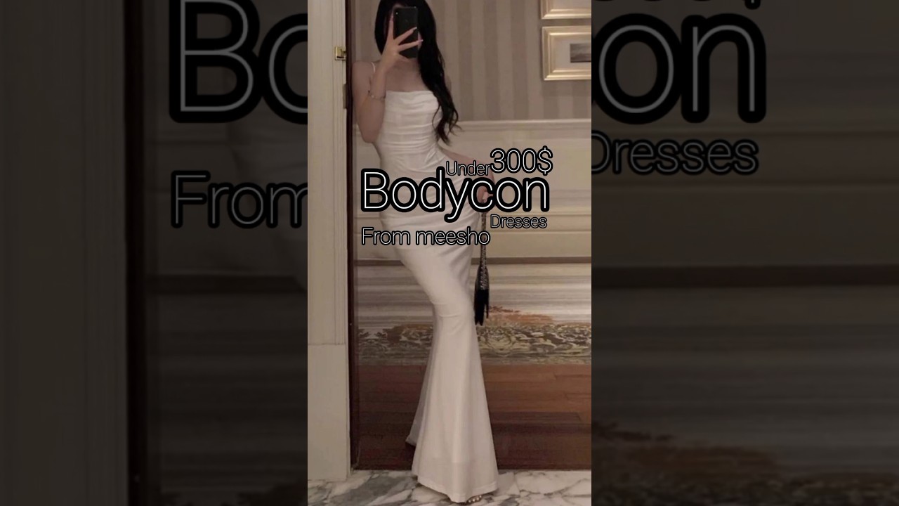 Bodycon dress from meesho under 300$ #meesho #fashion