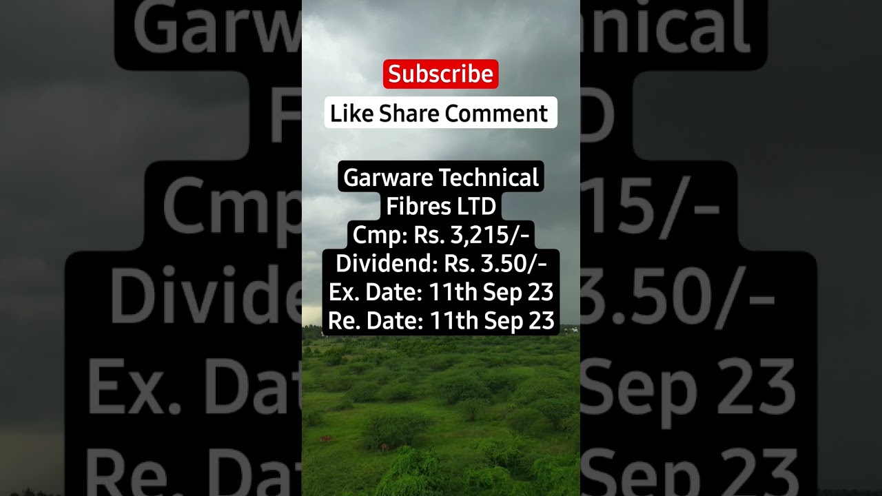 Garware Technical Fibres LTD Dividend Announced 