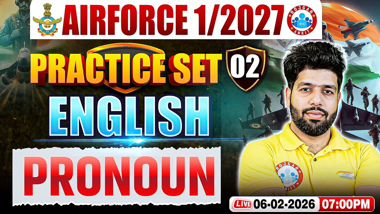 Airforce English X and Y Group Classes | Airforce English Practice Set | English For Airforce 1 2027