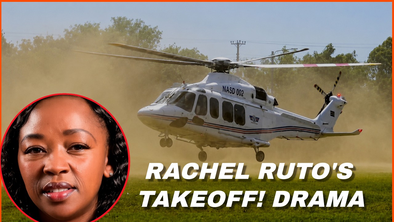 Drama at Takeoff! Rachel Ruto's Helicopter Causes Unexpected Confusion