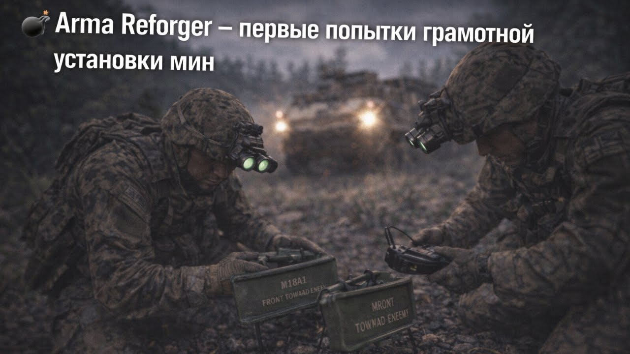💣 Arma Reforger — первые попытки грамотной установки мин
