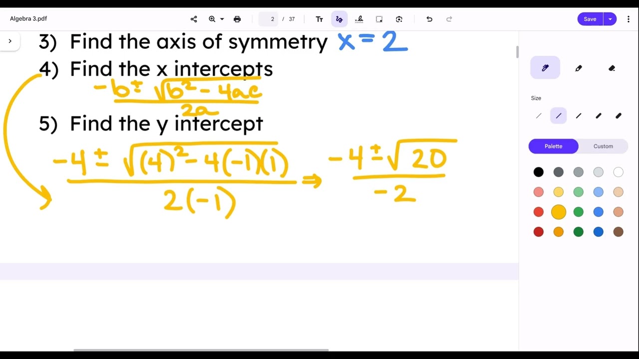 Algebra 3 - 3.1 Part 2