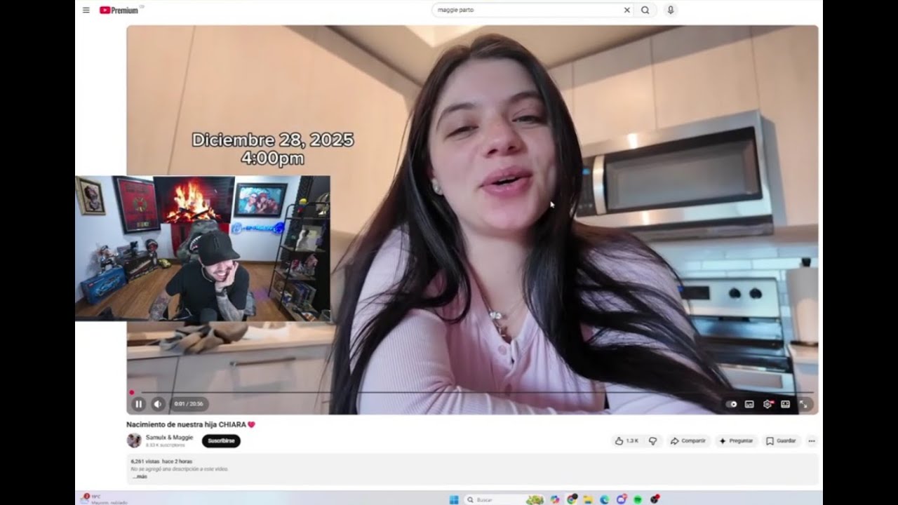 VIENDO EL BLOG DEL PARTO DE LA HIJA SAMMY Y MAGGI 👶