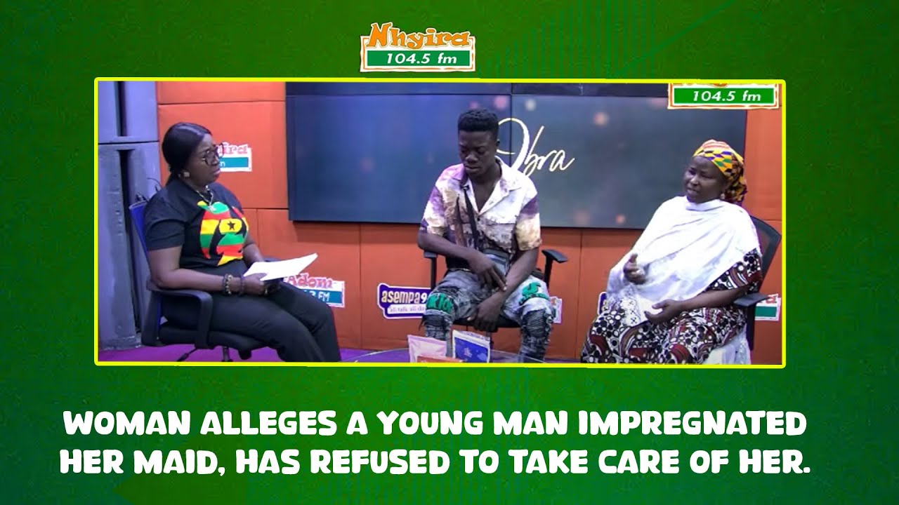 Woman alleges a young man impregnated her maid, has refused to take care of her.