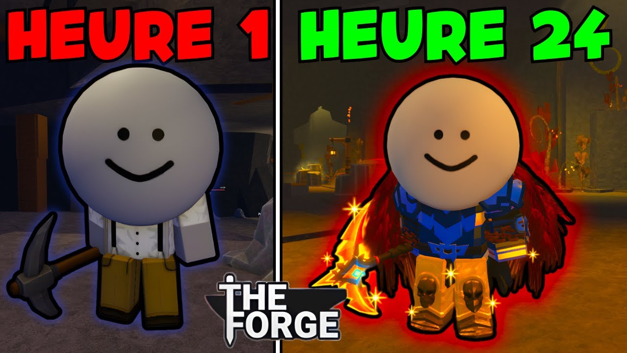 J'ai Passer 24H Dans The Forge Sur Roblox !! ( J'ai eu un peut trop de chance !! )
