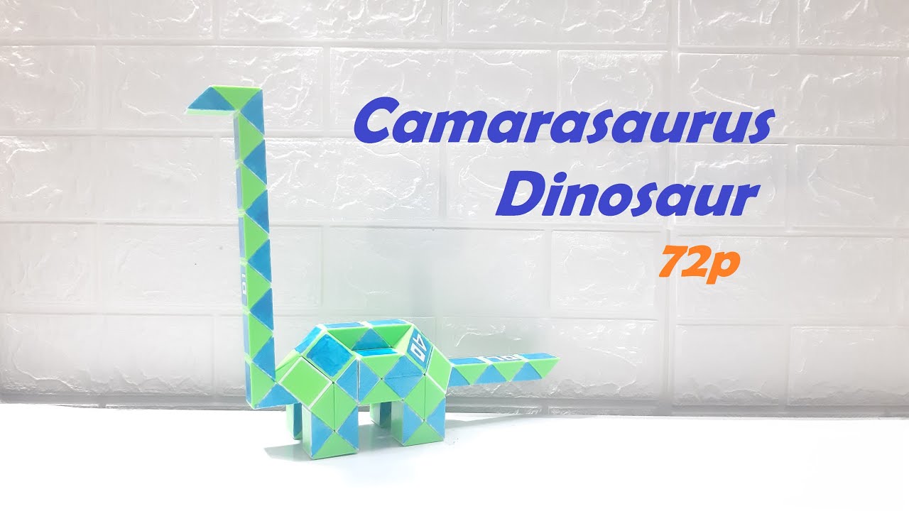 Magic Snake Puzzle or Rubik Rắn 72 Pieces - Camarasaurus Dinosaur