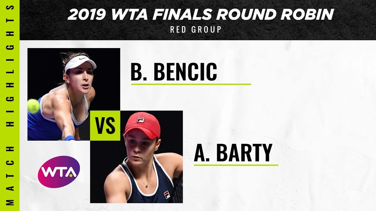 Ashleigh Barty vs. Belinda Bencic | 2019 WTA Finals Round-Robin | Match Highlights