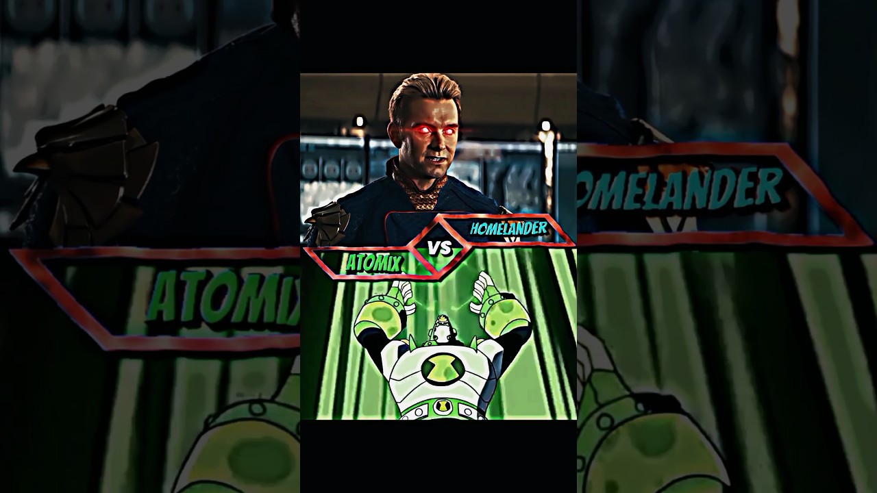 Homelander vs Atomix//Benjian Ten//#ben10 #atomix #theboys  #ben10omniverse #homelander #vs #shorts