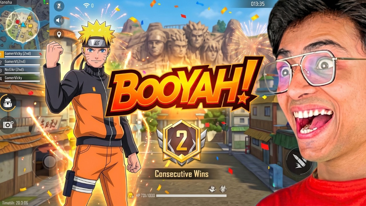 I Played New Free Fire Max Naruto Update🔥