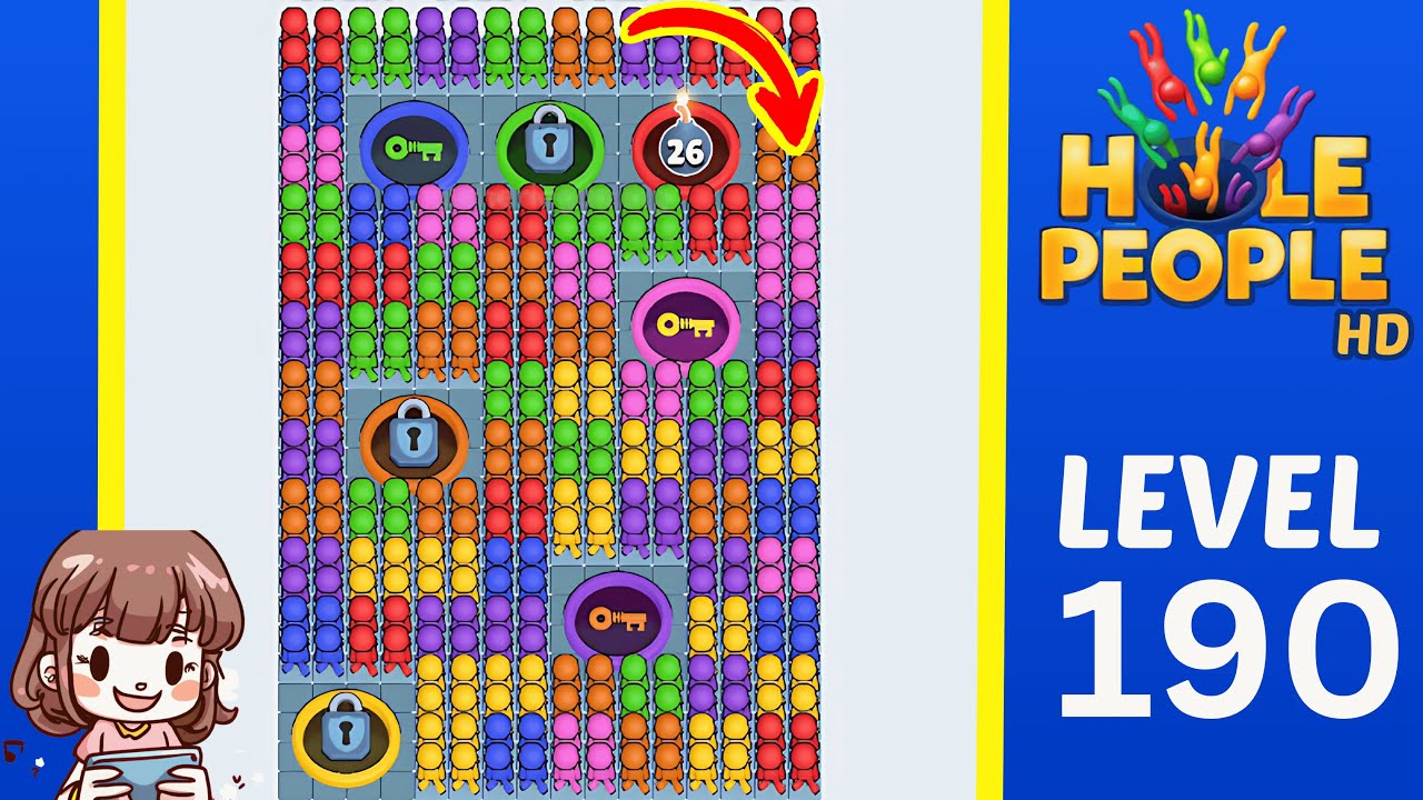 Hole People Level 190 Solution Walkthrough