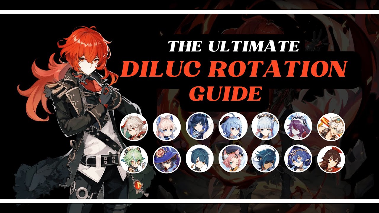 Diluc Team Rotation Guide Vaporize and Melt  | Genshin Impact