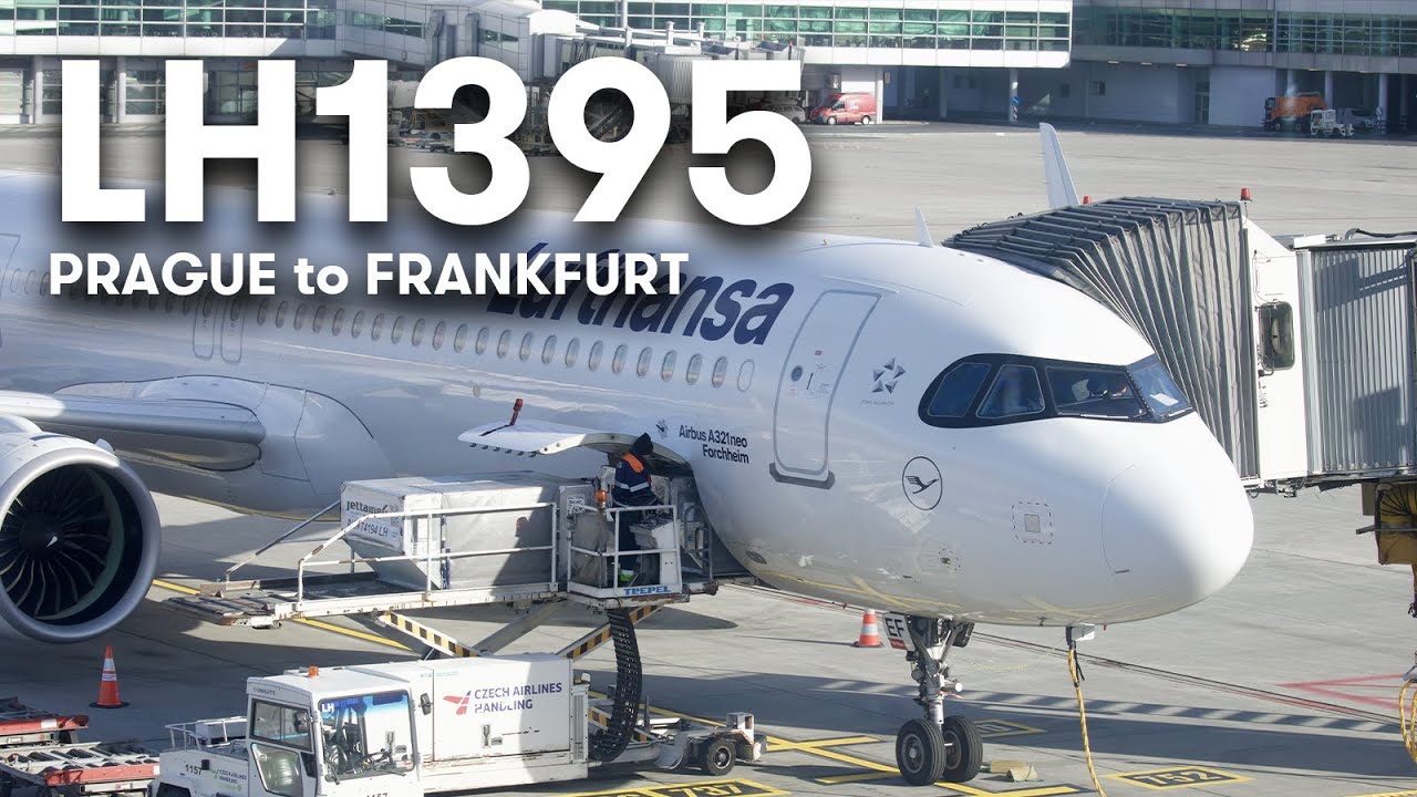 Deutsche Lufthansa ECONOMY | A321neo Прага &mdash; Франкфурт [4K]