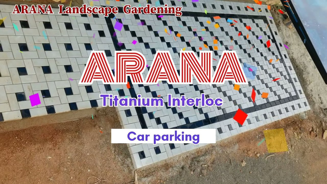 Paving 🙂😊Titanium Interloc #landscape